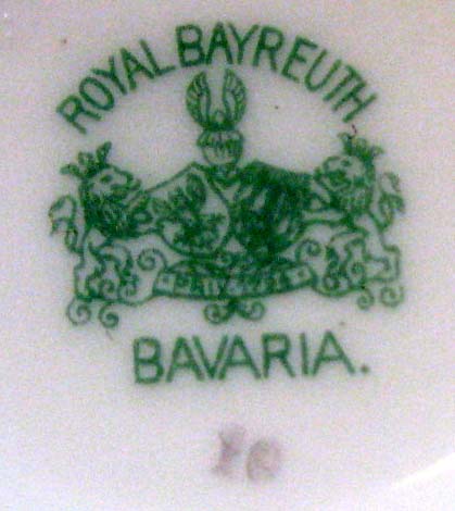 Royal Bayreuth Blue Verge Bavarian Saucer (s) Only (ROB154) circa 1919